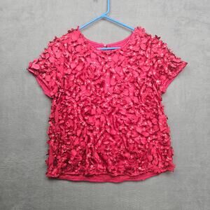 Anthropologie Varun Bahl Rosemarie Textured Blouse Coquette Romantic Sz 8
